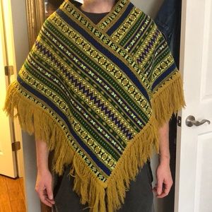 Beautiful Aztec hand made poncho!